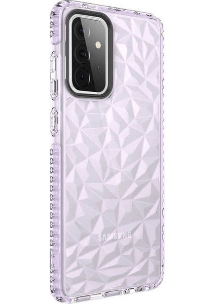 Samsung Galaxy A72 Uyumlu Kılıf Buzz Kapak, Mor