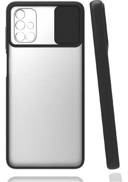 Samsung Galaxy A71 Uyumlu Kılıf Lensi Kapak, Siyah