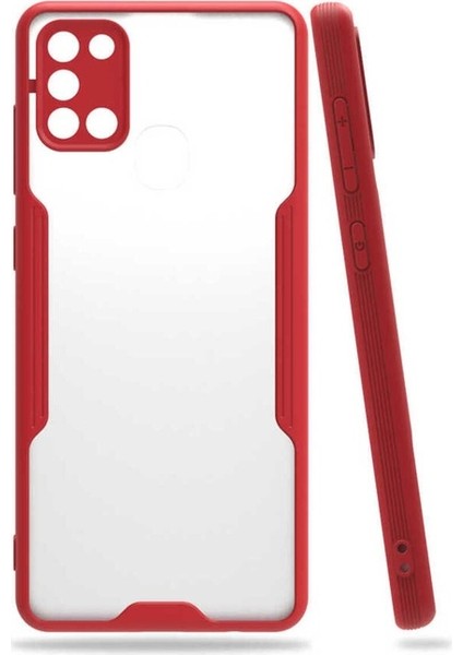 Samsung Galaxy A21S Uyumlu Kılıf Parfe Kapak, Kırmızı