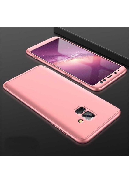 Samsung Galaxy A6 2018 Uyumlu Kılıf Ays Kapak, Rose Gold