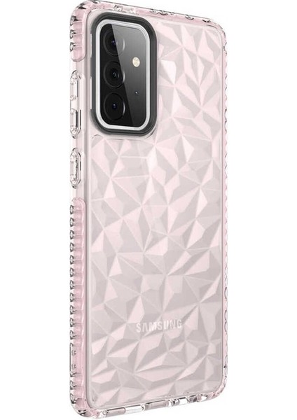 Samsung Galaxy A72 Uyumlu Kılıf Buzz Kapak, Pembe