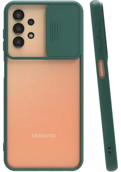 Samsung Galaxy A33 5g Uyumlu Kılıf Lensi Kapak, Koyu Yeşil