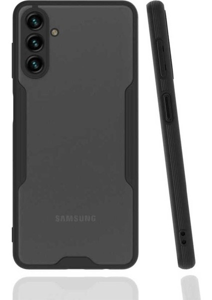 Samsung Galaxy A04S Uyumlu Kılıf Parfe Kapak, Siyah