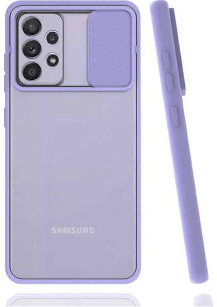 Samsung Galaxy A52 Uyumlu Kılıf Lensi Kapak, Lila