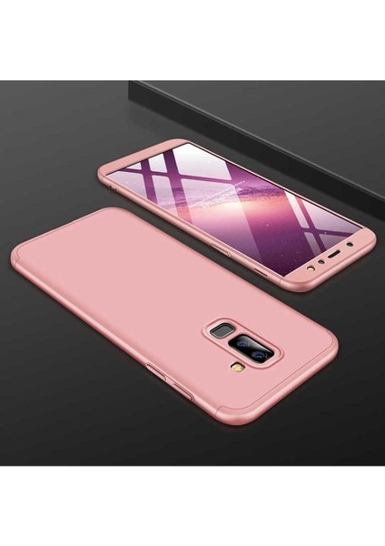 Samsung Galaxy A6 Plus 2018 Uyumlu Kılıf Ays Kapak, Rose Gold