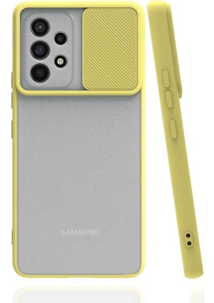 Samsung Galaxy A53 5g Uyumlu Kılıf Lensi Kapak, Sarı