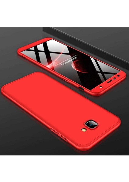 Samsung Galaxy J4 Plus Uyumlu Kılıf Ays Kapak, Kırmızı