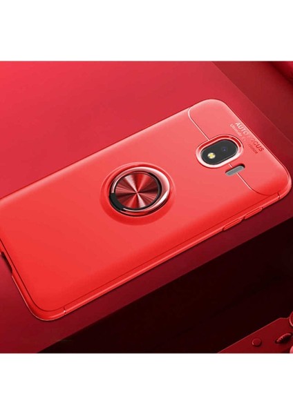 Samsung Galaxy J4 Uyumlu Kılıf Ravel Silikon Kapak, Kırmızı