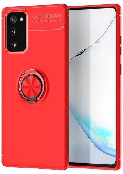 Samsung Galaxy Note 20 Uyumlu Kılıf Ravel Silikon Kapak, Kırmızı