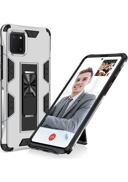 Samsung Galaxy A81 (Note 10 Lite) Uyumlu Kılıf Volve Kapak, Gri