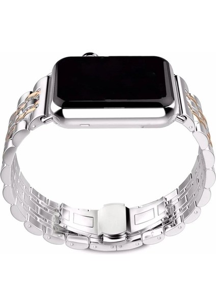 Apple Watch Ultra Uyumlu Kordon Paslanmaz Metal Çelik Kayış, Rose Gol indirimleri