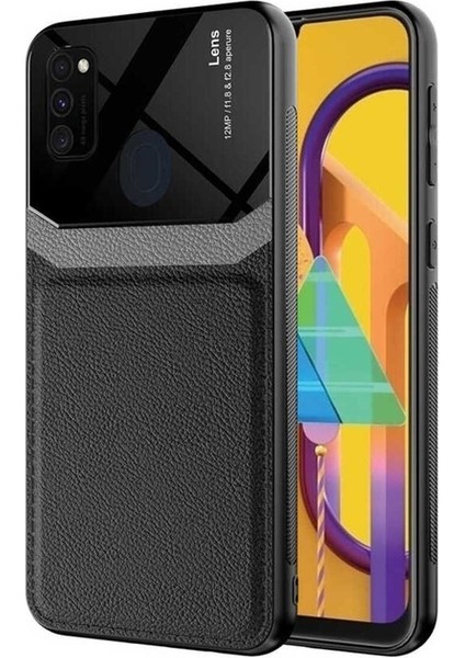 Samsung Galaxy M30S Uyumlu Kılıf Emiks Kapak, Siyah