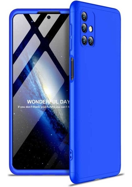 Samsung Galaxy M31S Uyumlu Kılıf Ays Kapak, Mavi