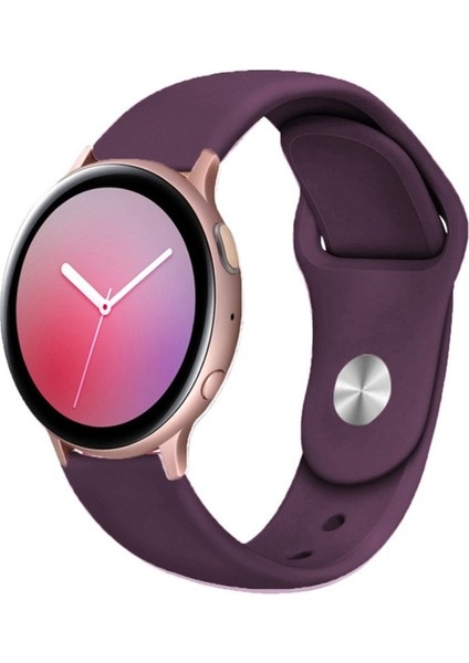 Samsung Galaxy Gear Sport / S2 / S4 Uyumlu Kordon Silikon Yumuşak Esnek Spor Kayış, Mor fiyatları