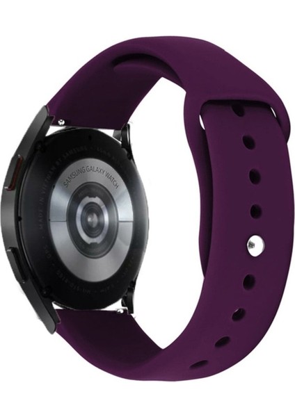 Samsung Galaxy Gear Sport / S2 / S4 Uyumlu Kordon Silikon Yumuşak Esnek Spor Kayış, Mor modelleri