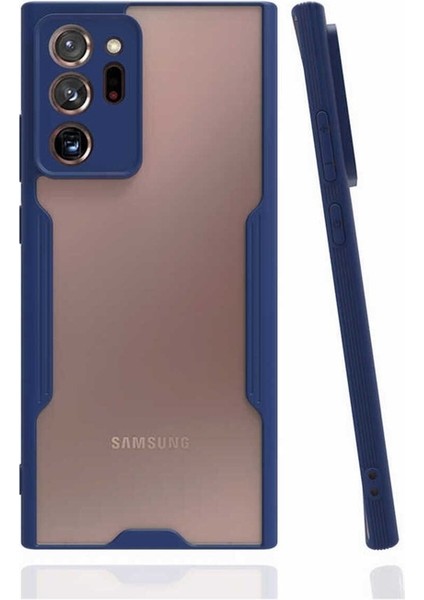 Samsung Galaxy Note 20 Ultra Uyumlu Kılıf Parfe Kapak, Lacivert