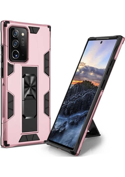 Samsung Galaxy Note 20 Ultra Uyumlu Kılıf Volve Kapak, Rose Gold