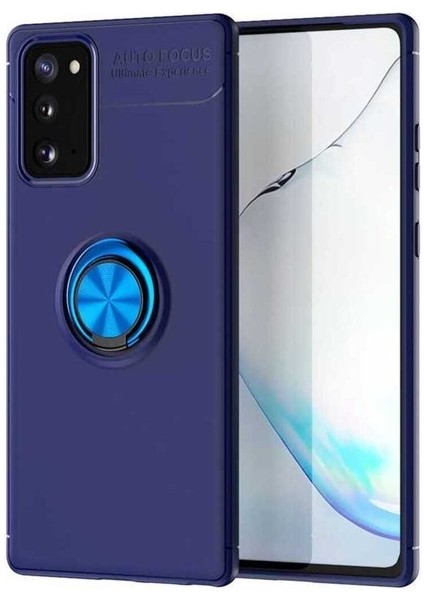 Samsung Galaxy Note 20 Uyumlu Kılıf Ravel Silikon Kapak, Mavi