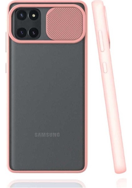 Samsung Galaxy A81 (Note 10 Lite) Uyumlu Kılıf Lensi Kapak, Pembe Açık