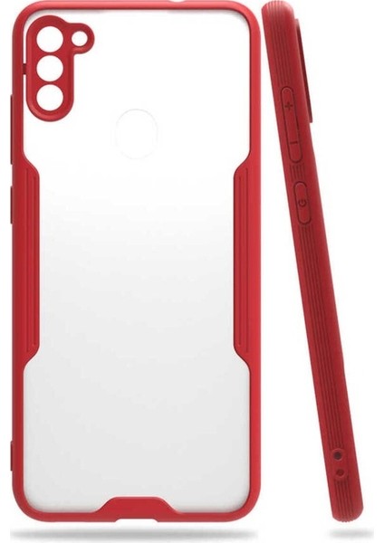 Samsung Galaxy M11 Uyumlu Kılıf Parfe Kapak, Kırmızı