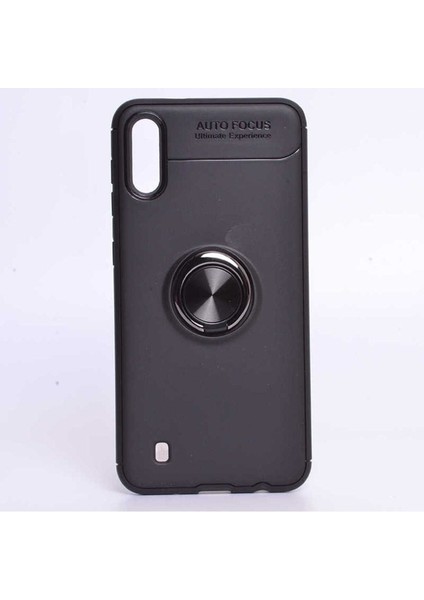 Samsung Galaxy M10 Uyumlu Kılıf Ravel Silikon Kapak, Siyah