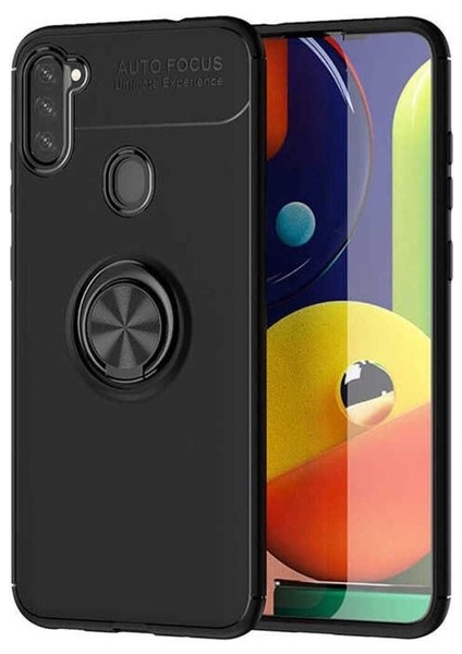 Samsung Galaxy M11 Uyumlu Kılıf Ravel Silikon Kapak, Siyah