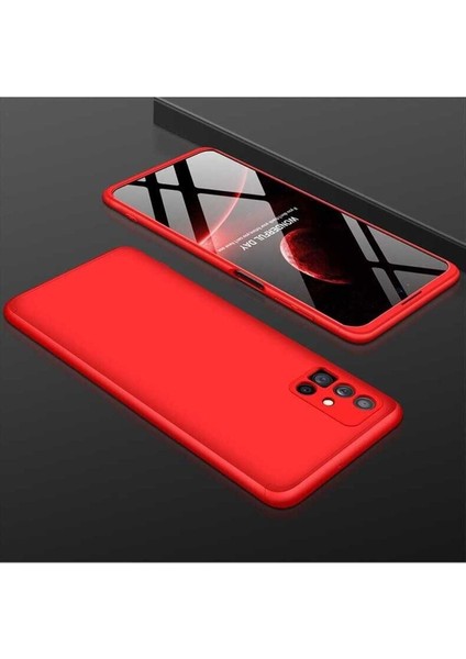 Samsung Galaxy M51 Uyumlu Kılıf Ays Kapak, Kırmızı