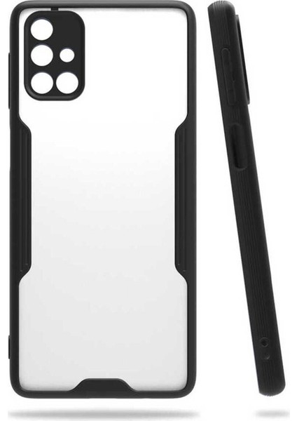 Samsung Galaxy M31S Uyumlu Kılıf Parfe Kapak, Siyah