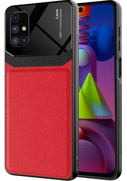 Samsung Galaxy M51 Uyumlu Kılıf Emiks Kapak, Kırmızı