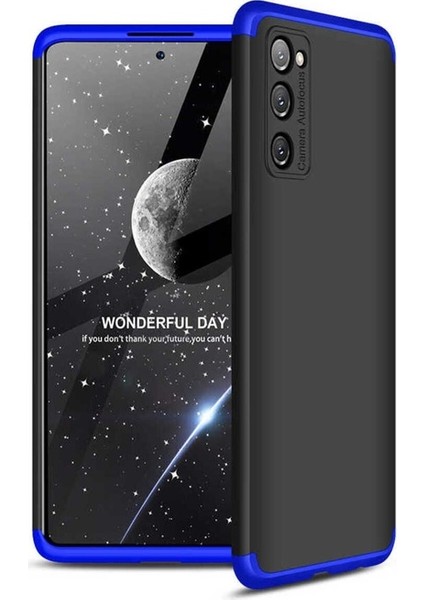 Samsung Galaxy S20 Fe Uyumlu Kılıf Ays Kapak, Siyah-Mavi