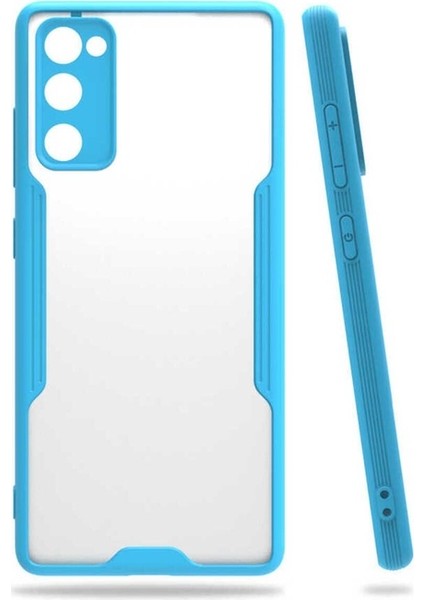 Samsung Galaxy S20 Fe Uyumlu Kılıf Parfe Kapak, Mavi