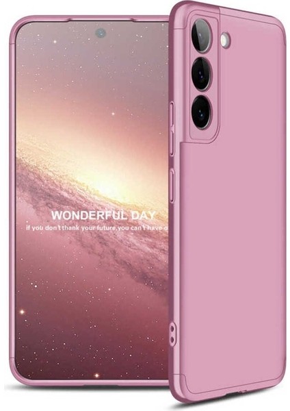 Samsung Galaxy S22 Uyumlu Kılıf Ays Kapak, Rose Gold