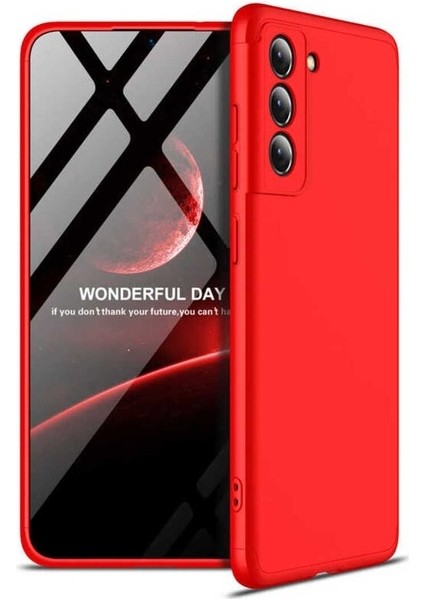 Samsung Galaxy S21 Fe Uyumlu Kılıf Ays Kapak, Kırmızı