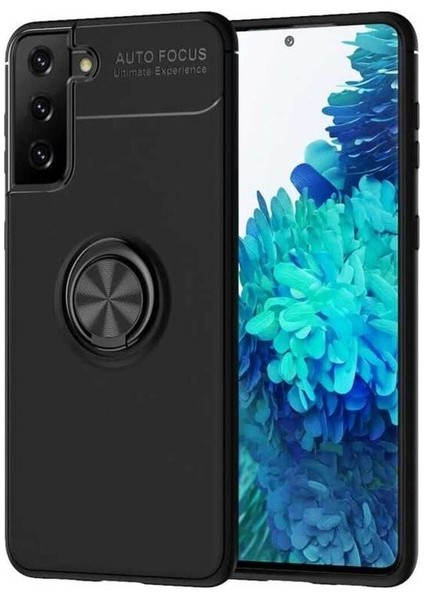 Samsung Galaxy S21 Plus Uyumlu Kılıf Ravel Silikon Kapak, Siyah