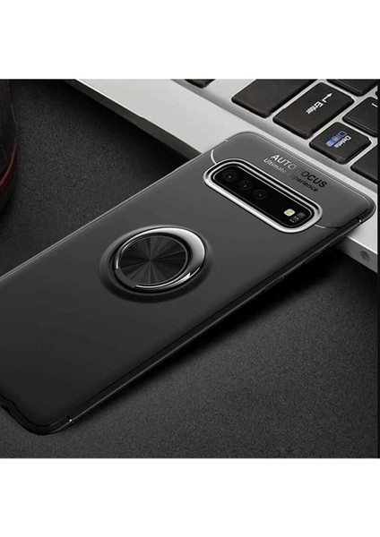 Samsung Galaxy S10 Uyumlu Kılıf Ravel Silikon Kapak, Siyah