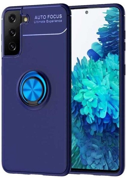 Samsung Galaxy S21 Plus Uyumlu Kılıf Ravel Silikon Kapak, Mavi