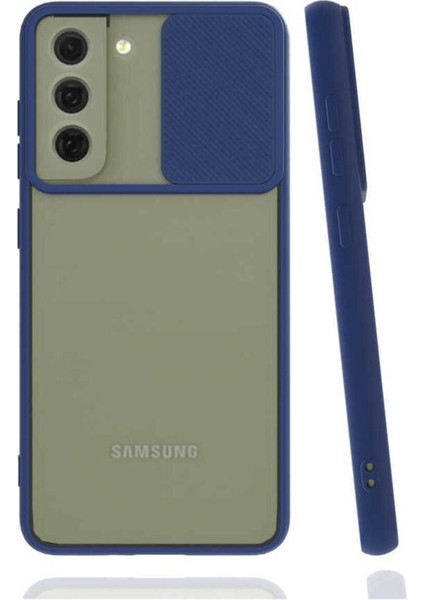 Samsung Galaxy S22 Plus Uyumlu Kılıf Lensi Kapak, Lacivert