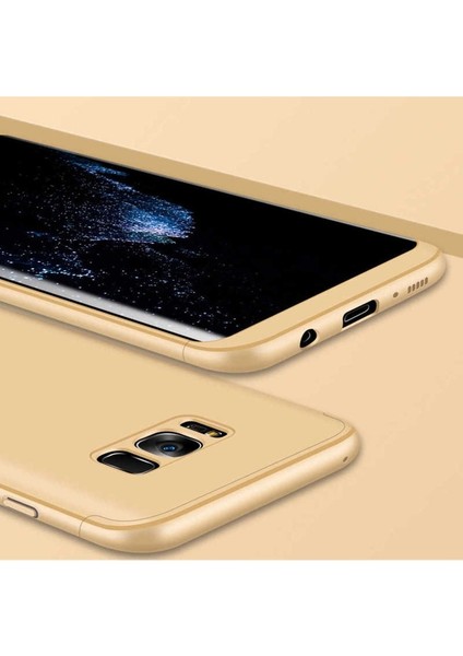 Samsung Galaxy S8 Uyumlu Kılıf Ays Kapak, Gold