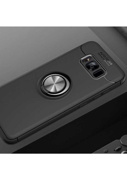Samsung Galaxy S8 Plus Uyumlu Kılıf Ravel Silikon Kapak, Siyah