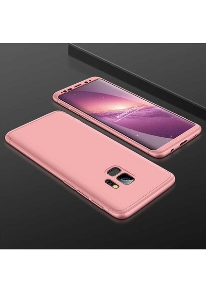 Samsung Galaxy S9 Uyumlu Kılıf Ays Kapak, Rose Gold