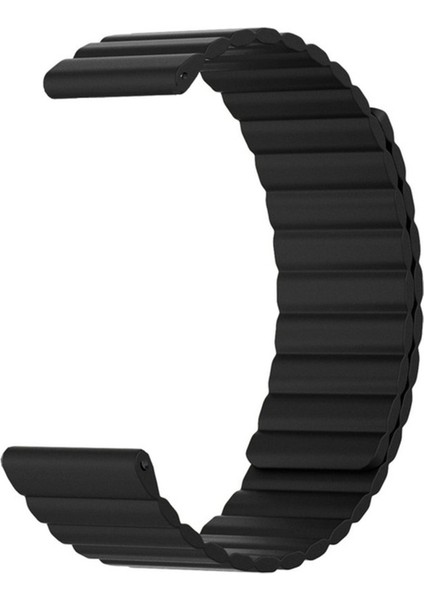 Samsung Galaxy Watch Gear S3 / Gear S4 Uyumlu Kordon Suni Deri Bakla Tasarımlı Kayış, Siyah modelleri