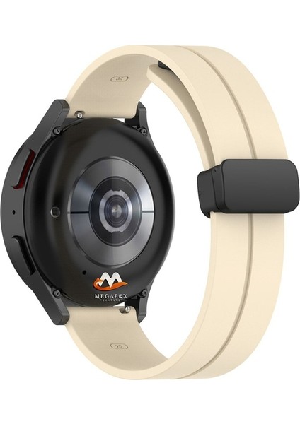 Samsung Galaxy Watch Uyumlu Kordon Silikon Magnetik Mıknatıslı Toka Spor Kayış, Starligh fiyatları