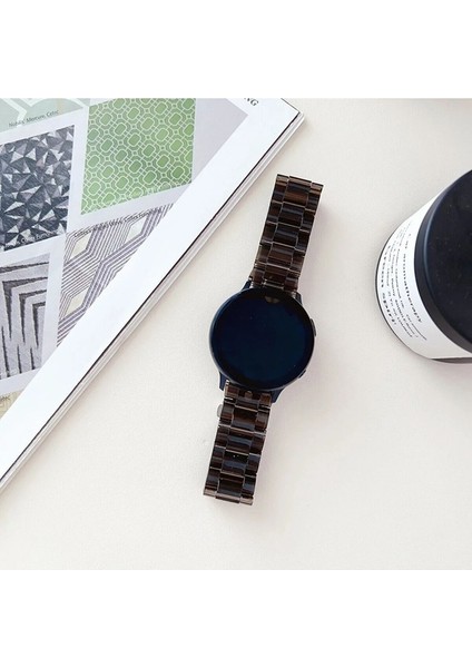 Samsung Galaxy Watch Gear S3 / Gear S4 Uyumlu Kordon Silikon Transparan Spor Kayış, Siyah fiyatları