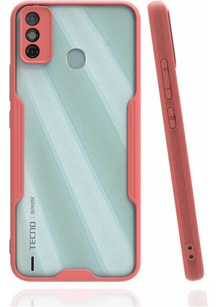 Tecno Spark 6 Go Uyumlu Kılıf Parfe Kapak, Pembe