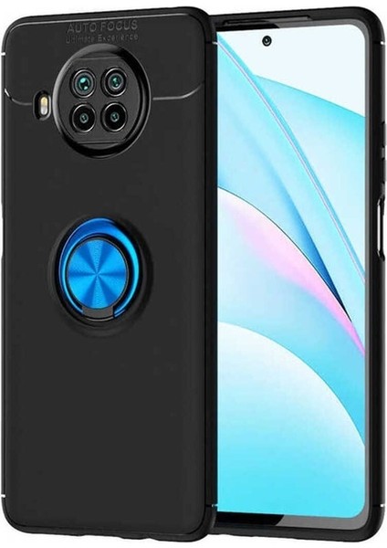 Xiaomi Mi 10T Lite 5g Uyumlu Kılıf Ravel Silikon Kapak, Siyah-Mavi