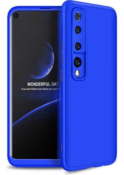 Xiaomi Mi 10 Uyumlu Kılıf Ays Kapak, Mavi