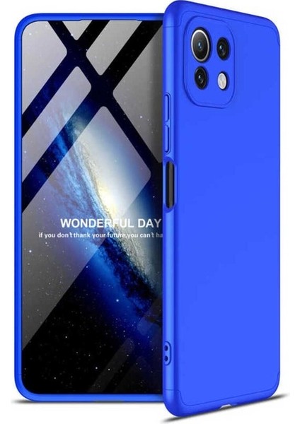 Xiaomi Mi 11 Lite Uyumlu Kılıf Ays Kapak, Mavi