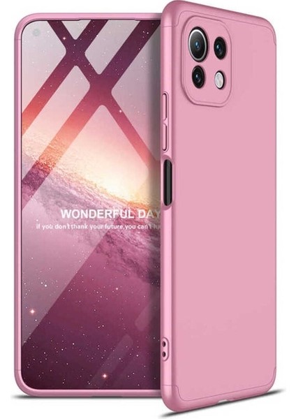 Xiaomi Mi 11 Lite Uyumlu Kılıf Ays Kapak, Rose Gold