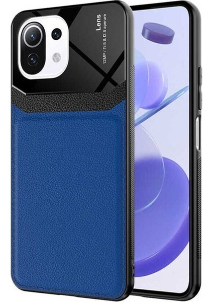 Xiaomi Mi 11 Lite Uyumlu Kılıf Emiks Kapak, Lacivert