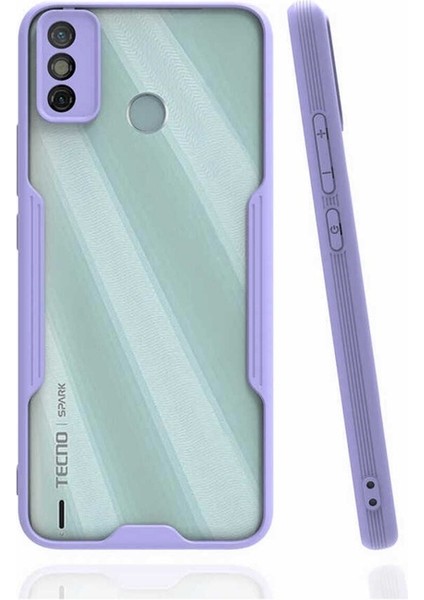 Tecno Spark 6 Go Uyumlu Kılıf Parfe Kapak, Lila
